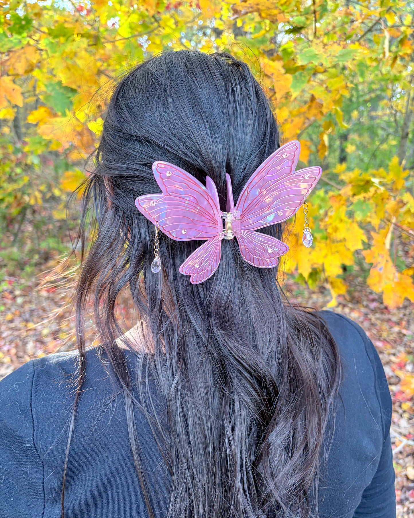 Pink Fairy Wings Claw Clip | Hair Clip | Fantasy Gifts