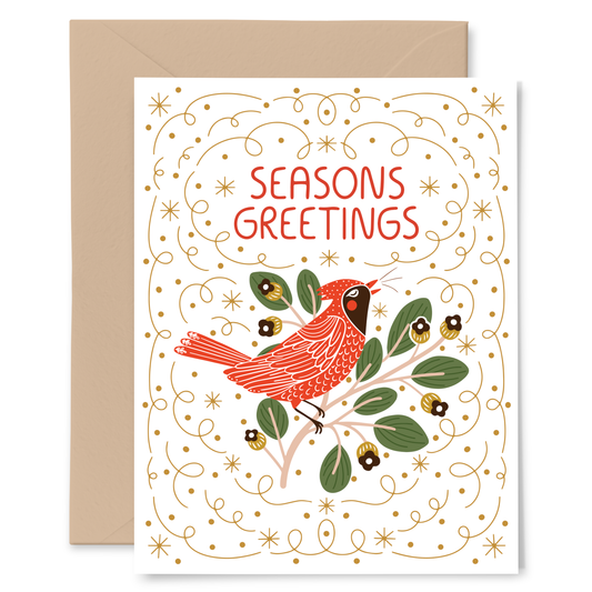 Cardinal Holiday Greeting Card