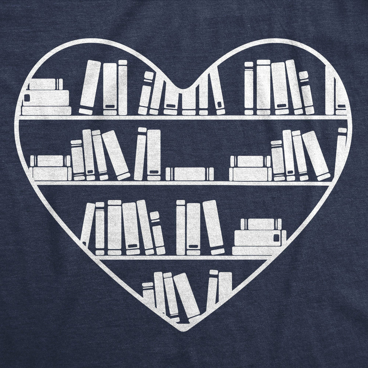 Bookshelf Heart Women's T Shirt