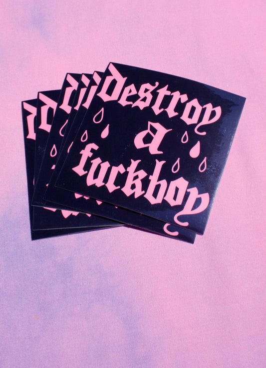 Destroy A F*ckboy Vinyl Sticker