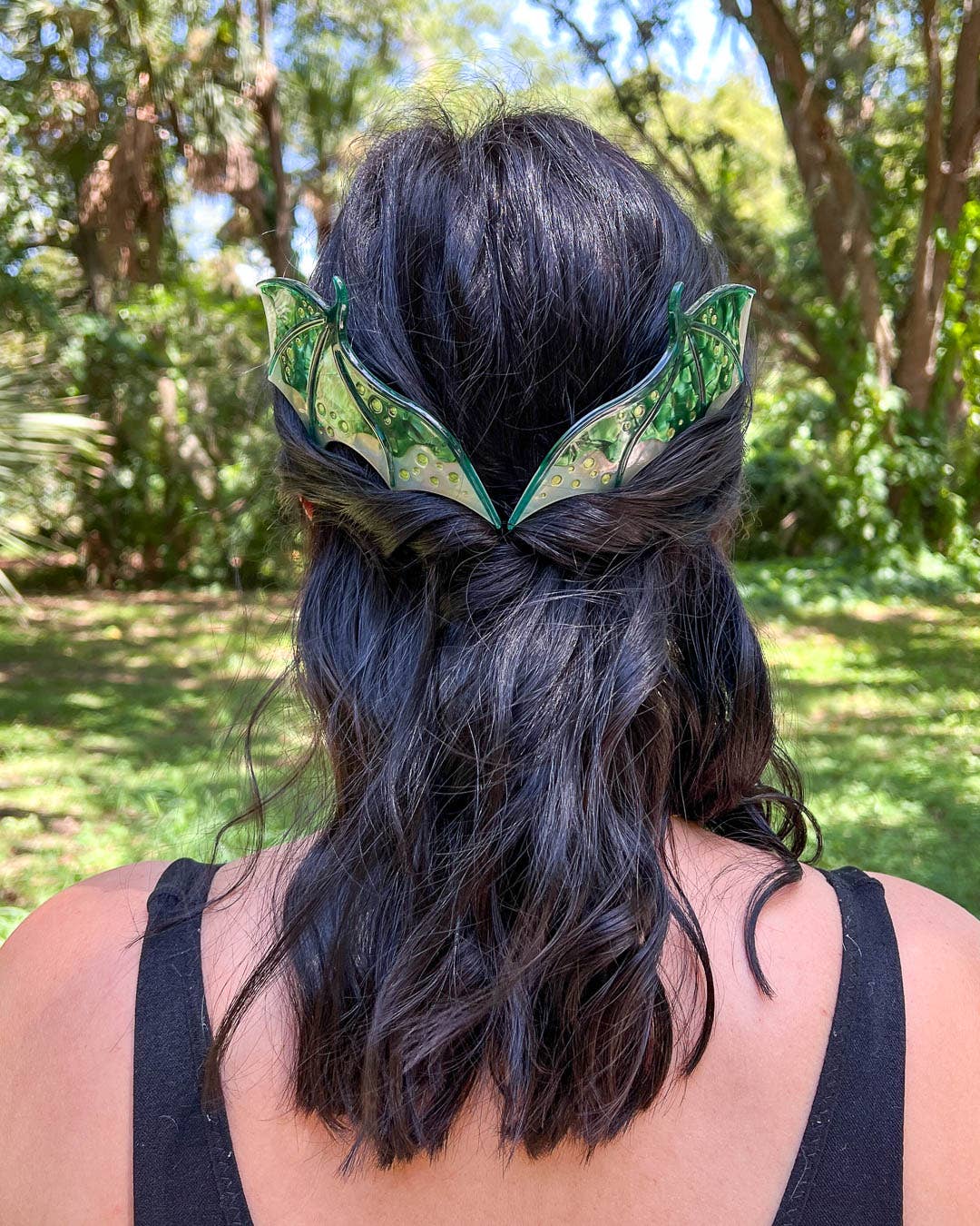 Green Dragon Wing Comb Set | Fantasy Gifts