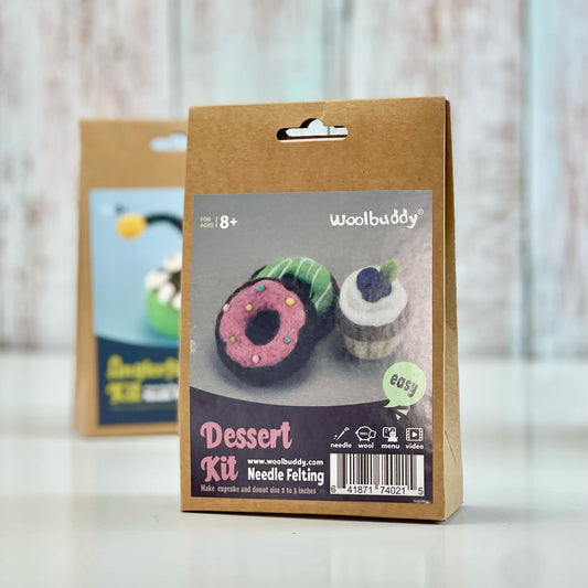 Needle Felting Kit -DIY Dessert (Donut & Cupcake)