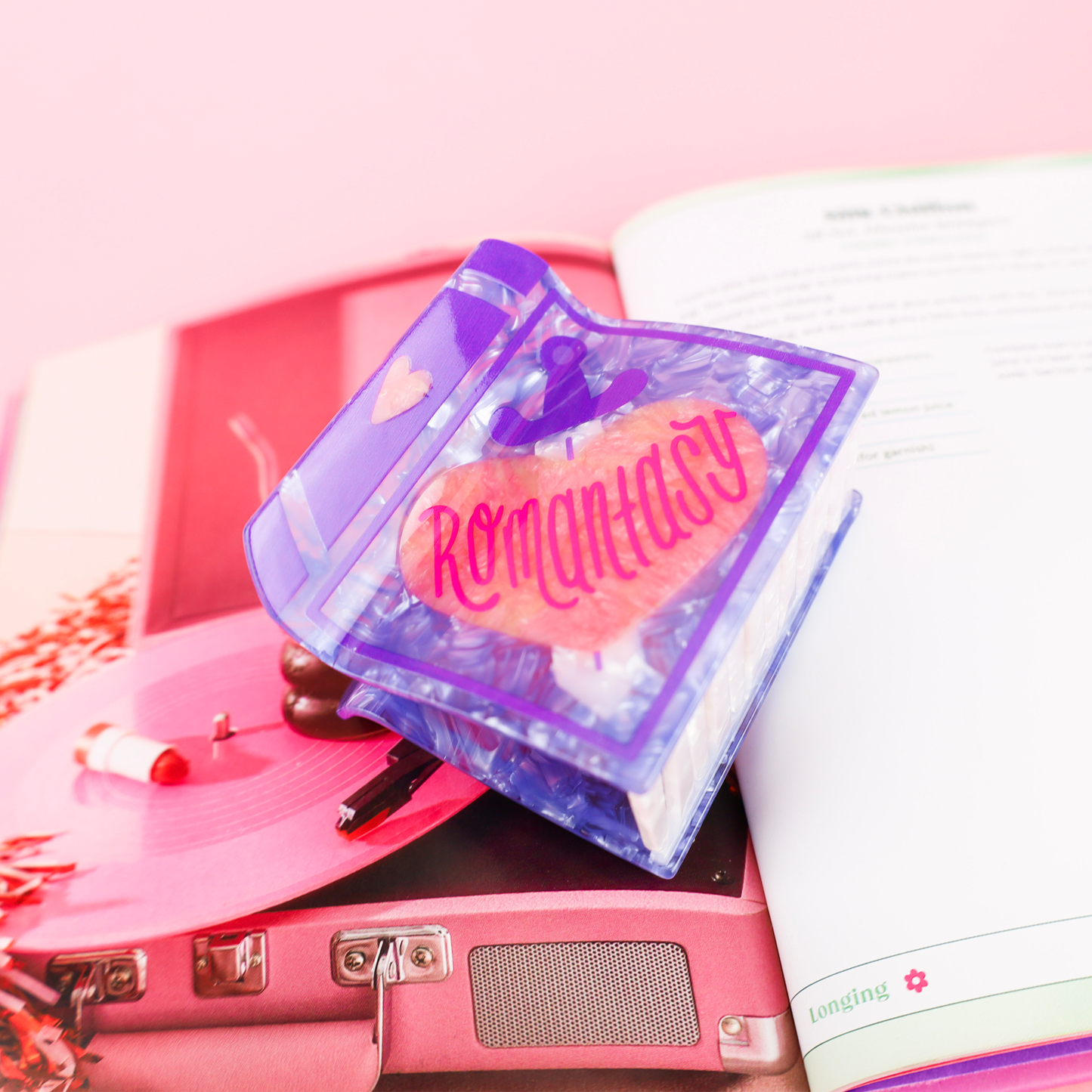 Romantasy Book, Bookish, Reader Gift, Accessories, Hair Claw