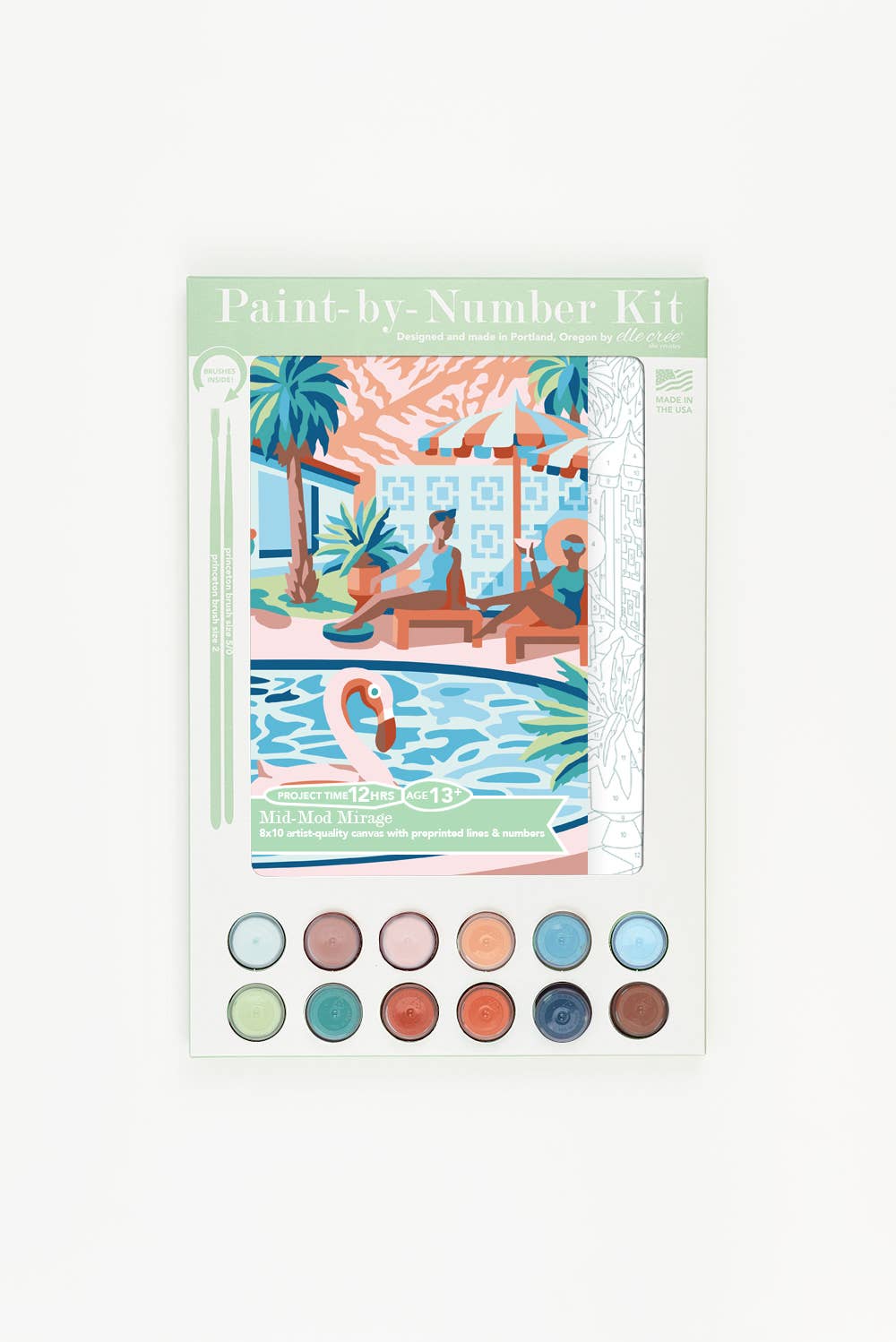 Mid-Mod Mirage Paint-by-Number Kit