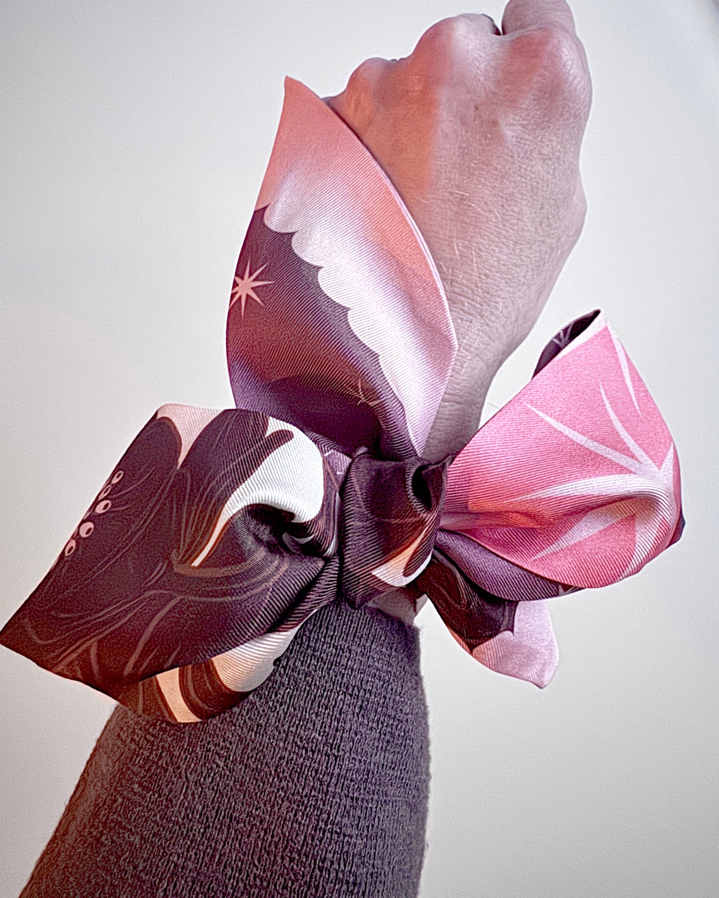 SKINNY SILK SCARF | Lunar Blossom