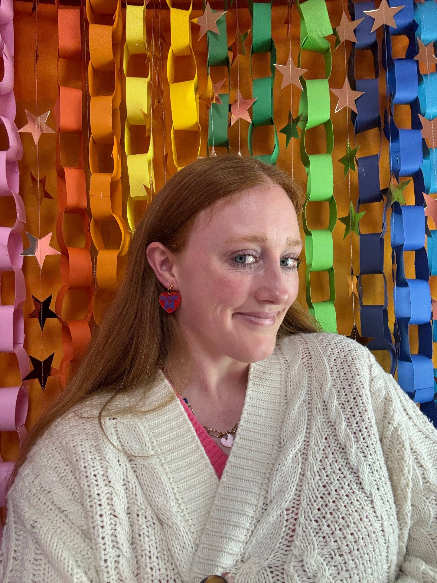 Jersey Number Mismatch Heated Rivalry Glitter Earrings