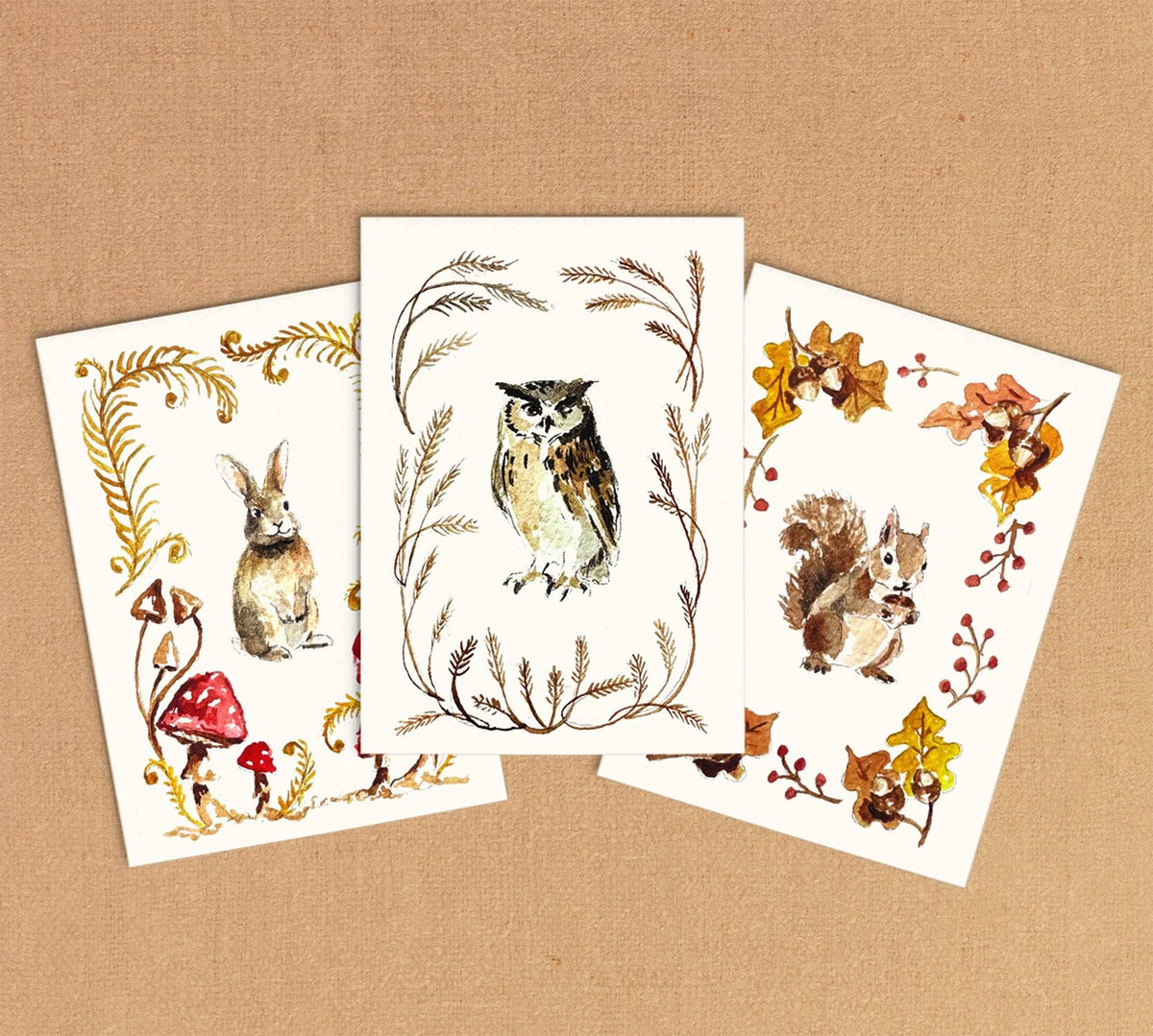 Mini Watercolor Kit: Woodland Friends