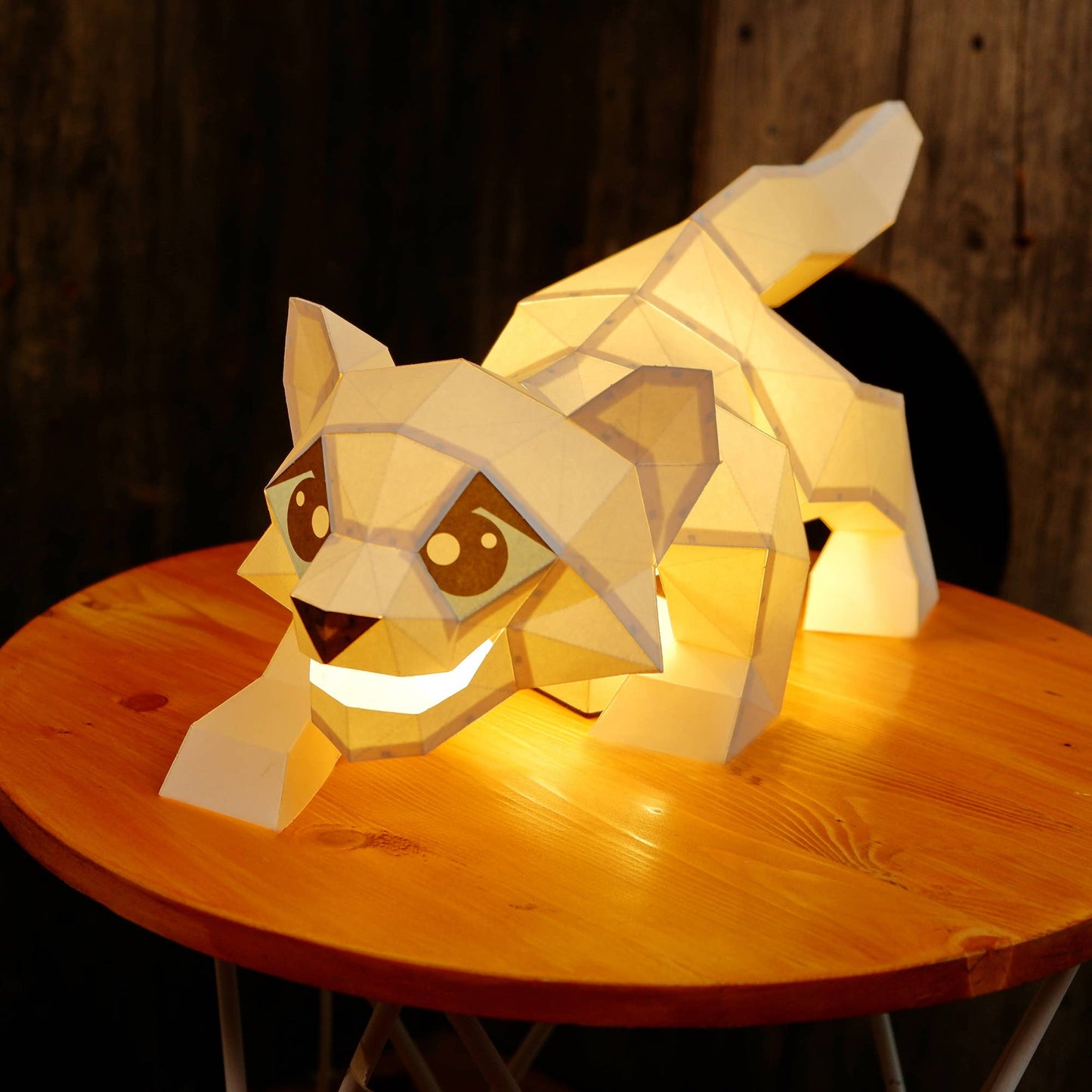 Snow Leopard Origami Model