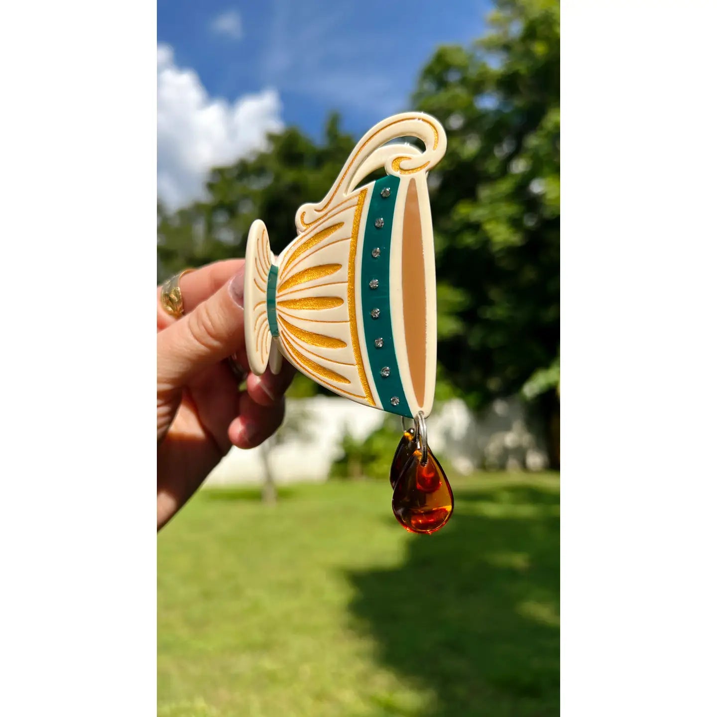 Royal Tea Claw Clip