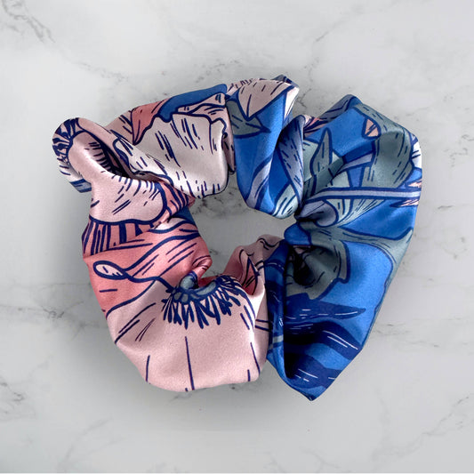 SILK SCRUNCHIES | Electric Garden - 100% Pure Silk