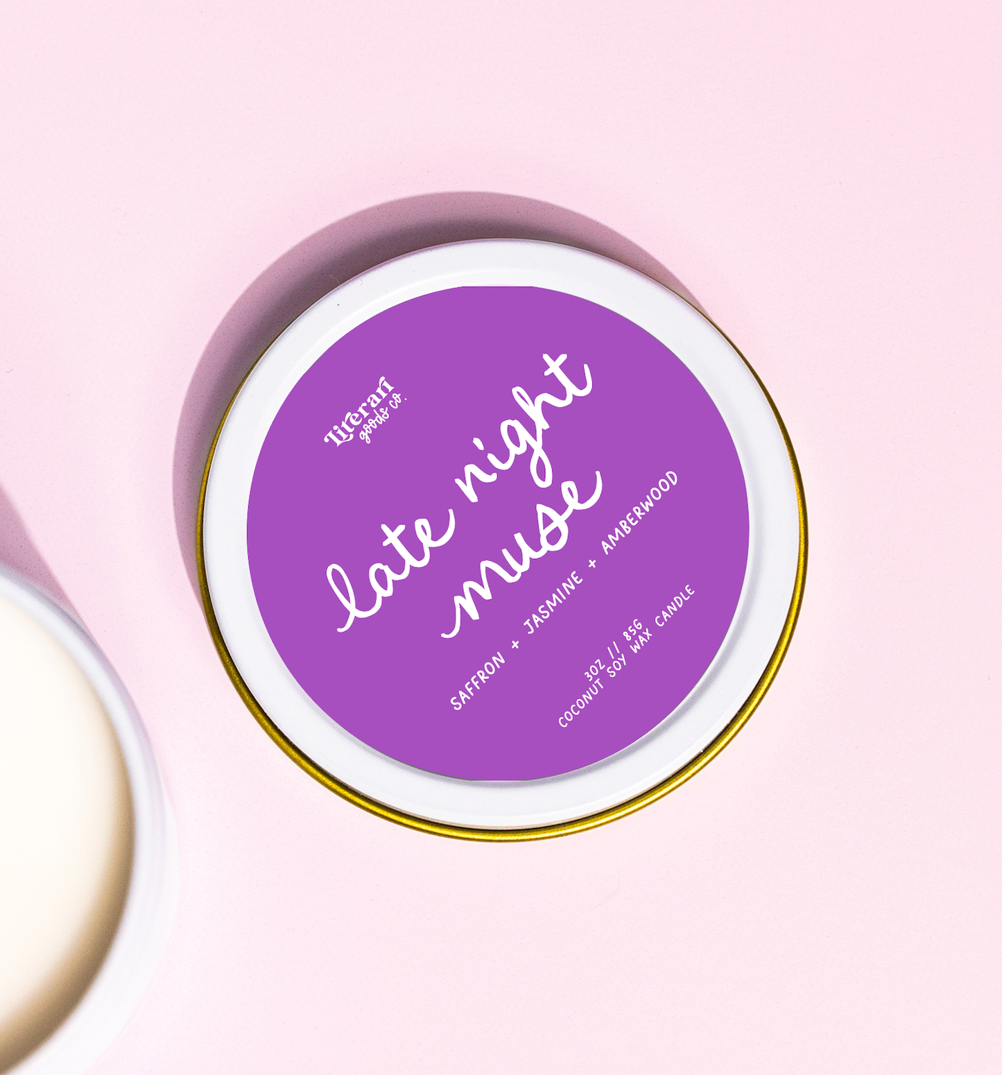 Late night muse bookish candle