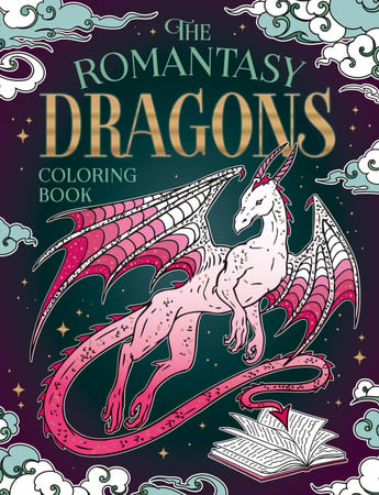 The Romantasy Dragons Coloring Book: A Fantastical Journey of Color and Creativity book cover