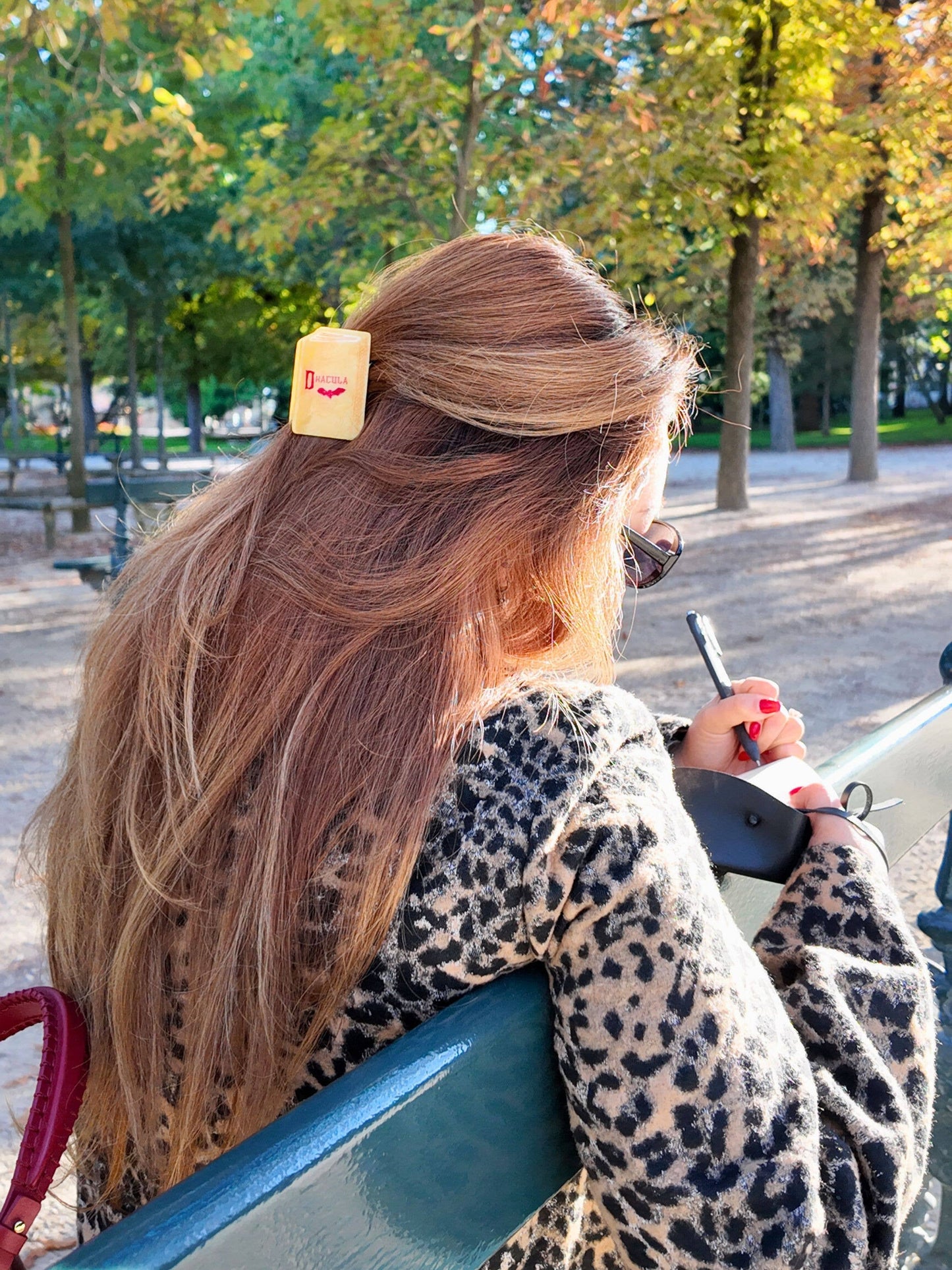 Hand-painted Dracula Mini Book Claw Hair Clip | Eco-Friendly