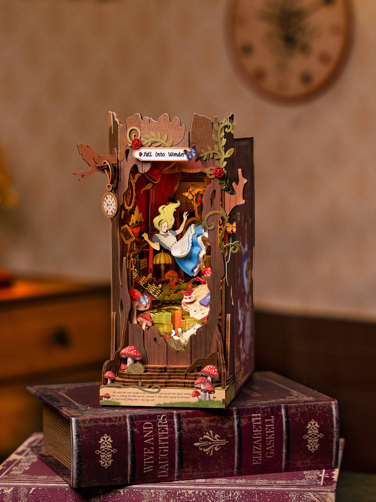 DIY Book Nook Kit: Fall into Wonder - Alice in Wonderland