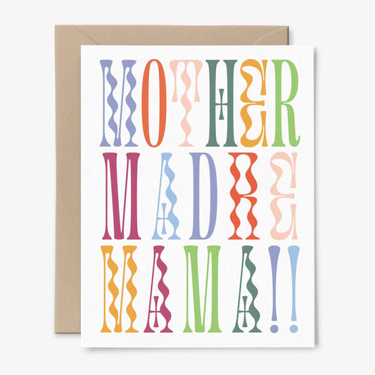 Mother, Madre, Mama!! | Mother's Day Card | Colorful