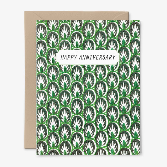 Happy Anniversary Card | Wedding | Love | Vintage  Pattern