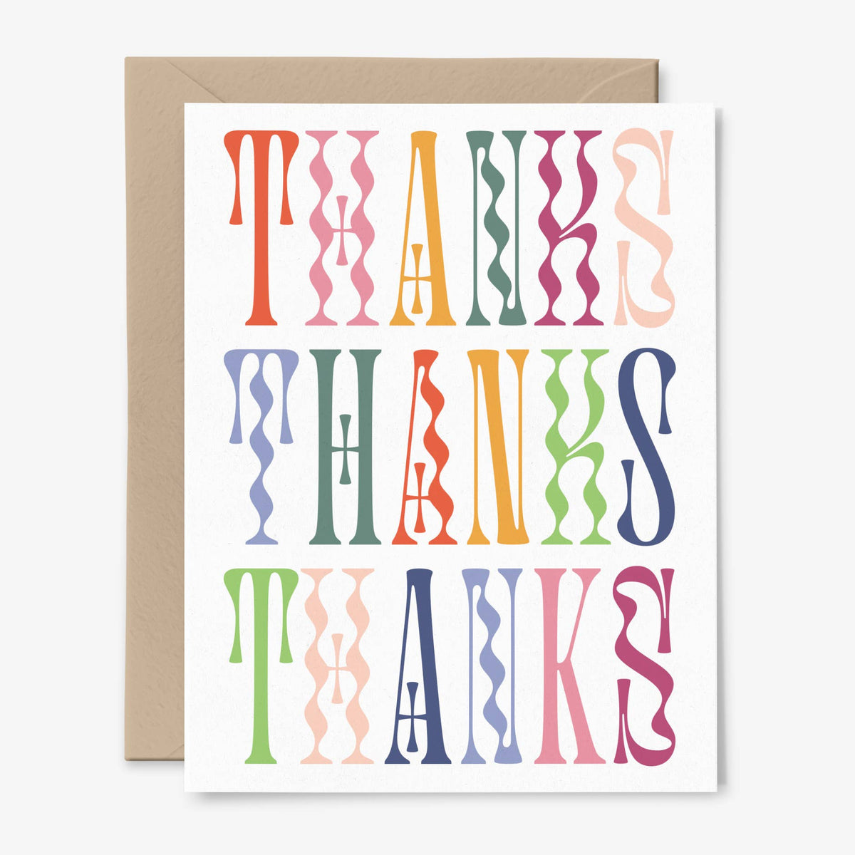 Thank You Card | Colorful | Typographic