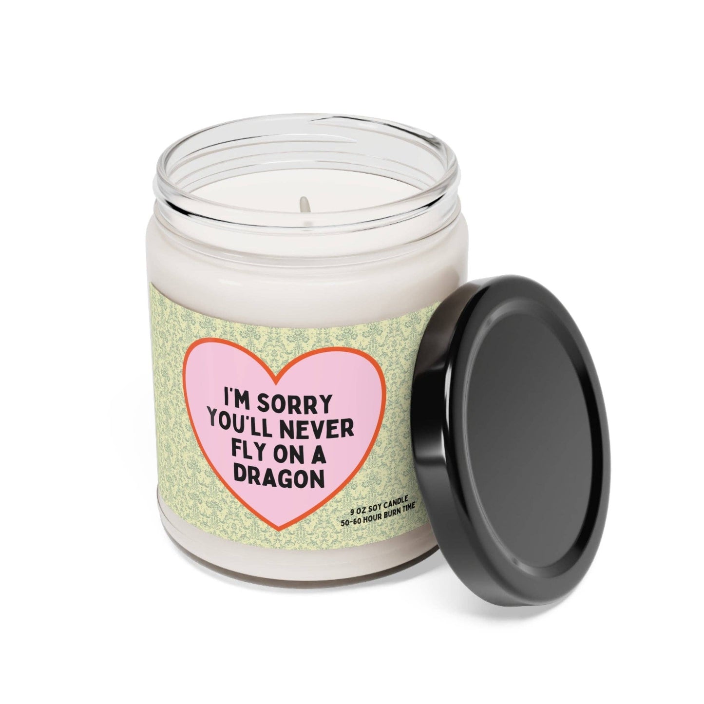 Candle for Reader Who Reads Fantasy Romance with Dragons
