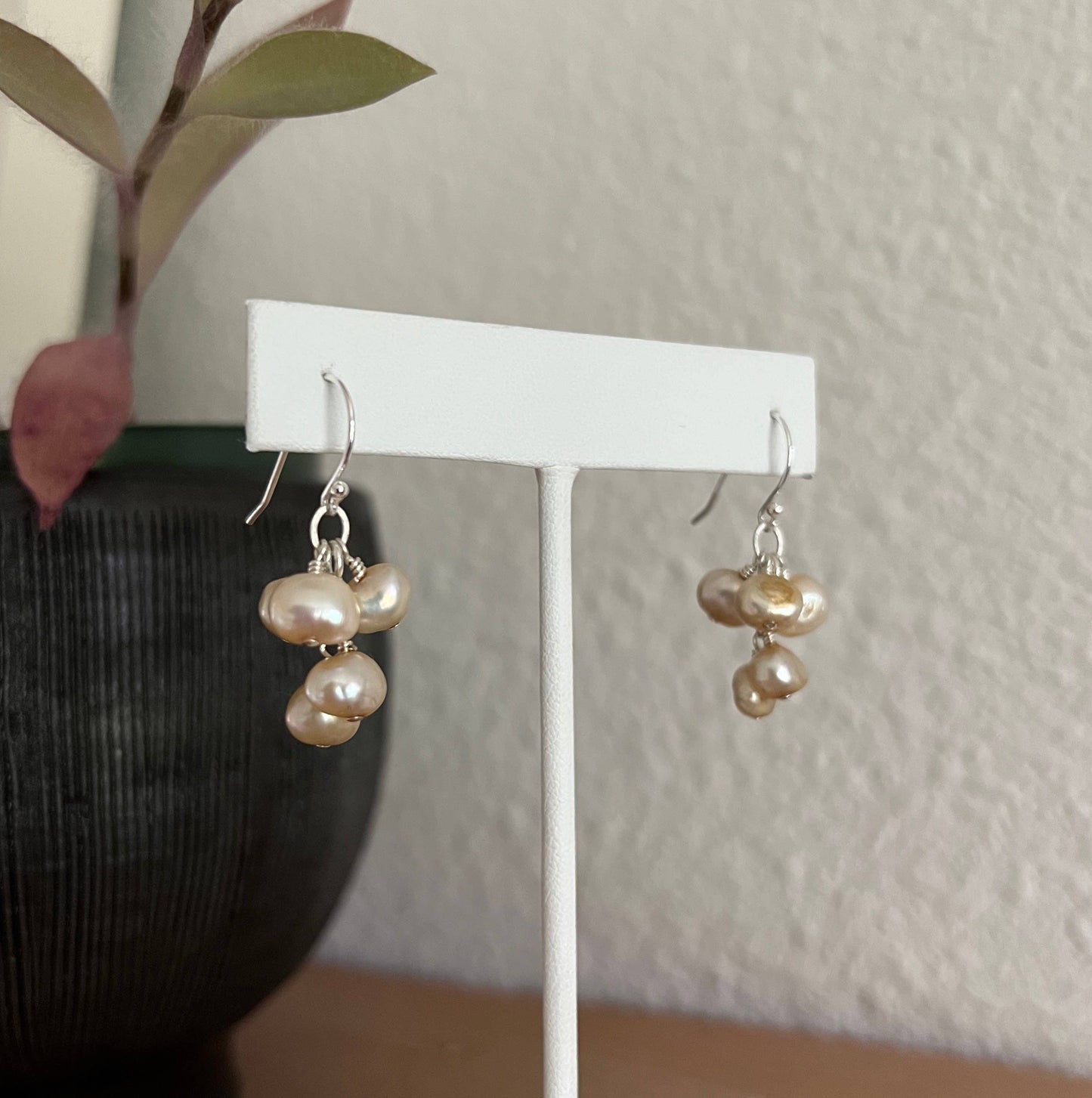 Pearl Cluster Earrings