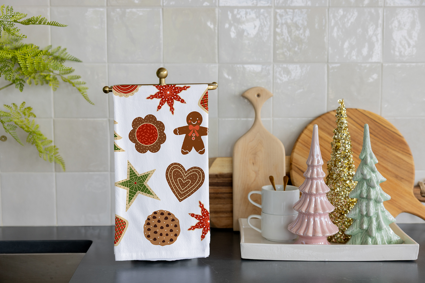 Christmas Cookies Tea Towel – Christmas Decor