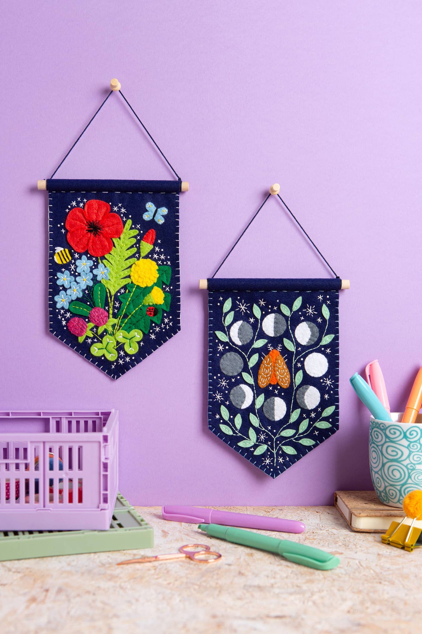 Celestial Pennant Felt Craft Kit | Complete Craft Kit