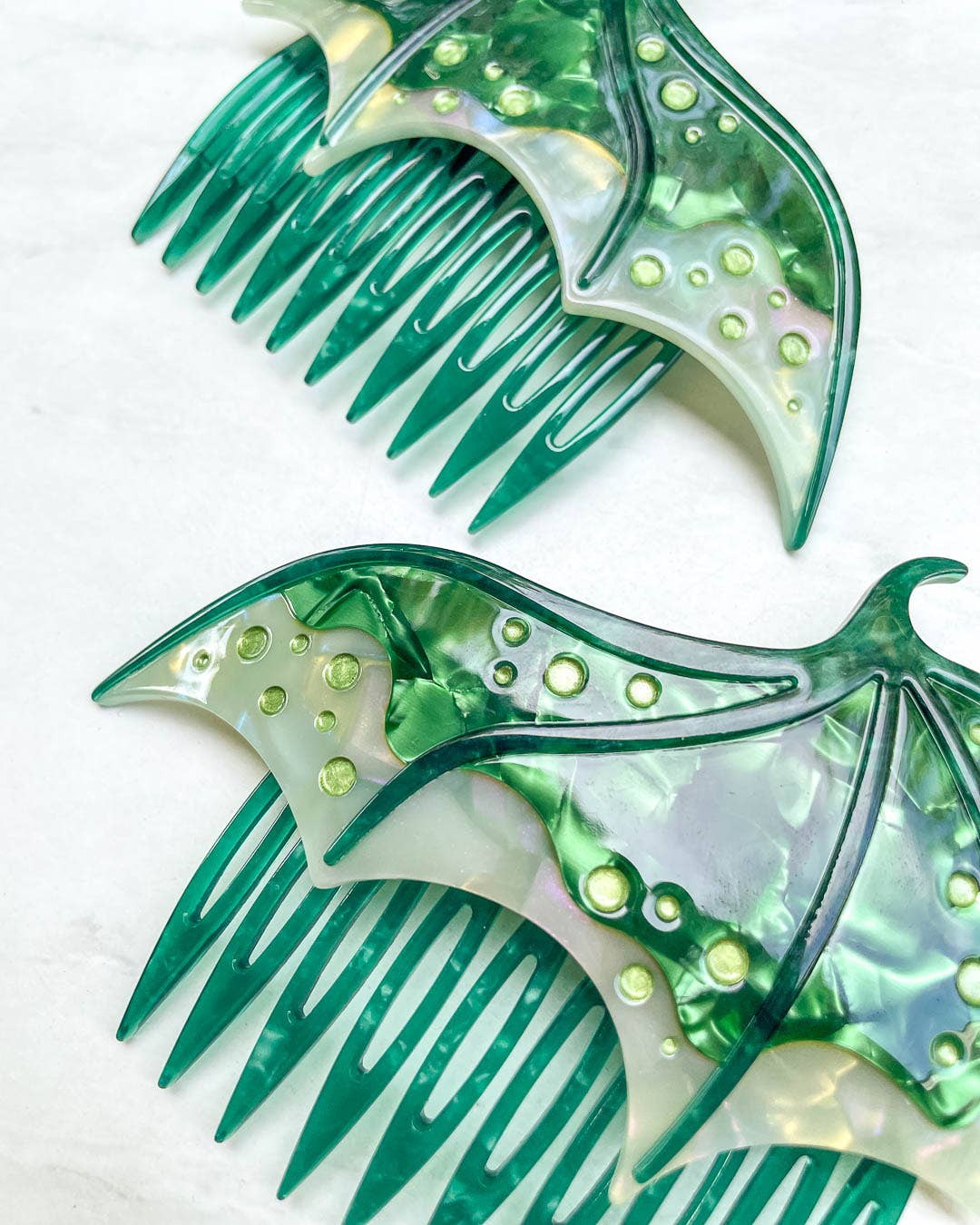 Green Dragon Wing Comb Set | Fantasy Gifts