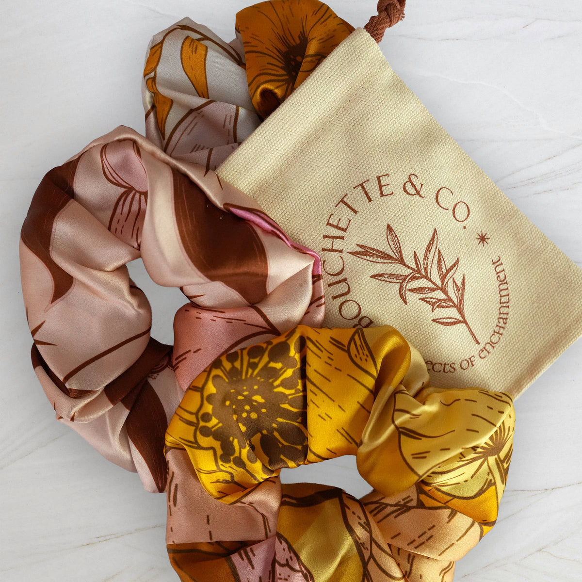 SILK SCRUNCHIES | Prairie Dawn - 100% Pure Silk