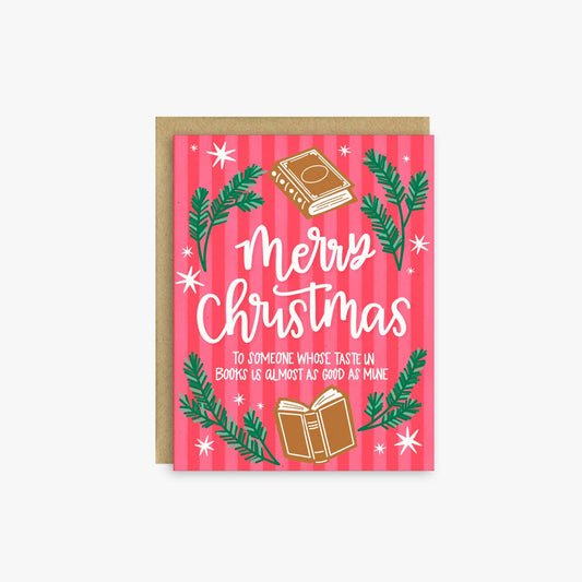 Bookish Merry Christmas – Funny Holiday Card for Readers