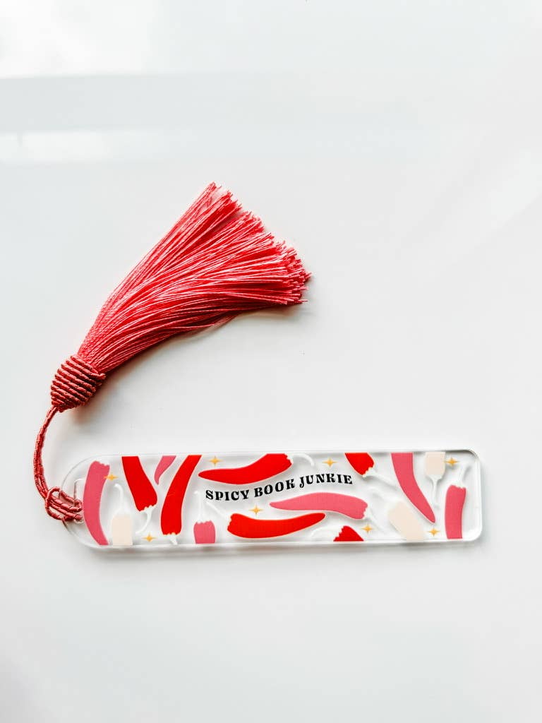 Bookmark - Book Store Gift - Acrylic - Spicy Book Junkie
