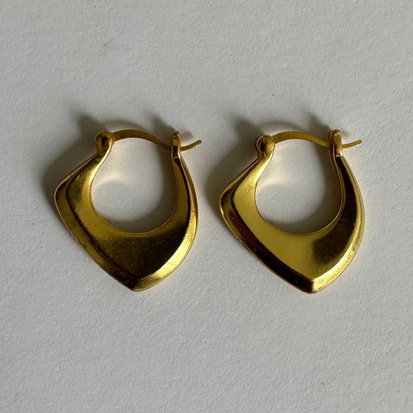 Wave Hoop Earrings | Fun Gold Hoops | Gold-Plated Jewelry