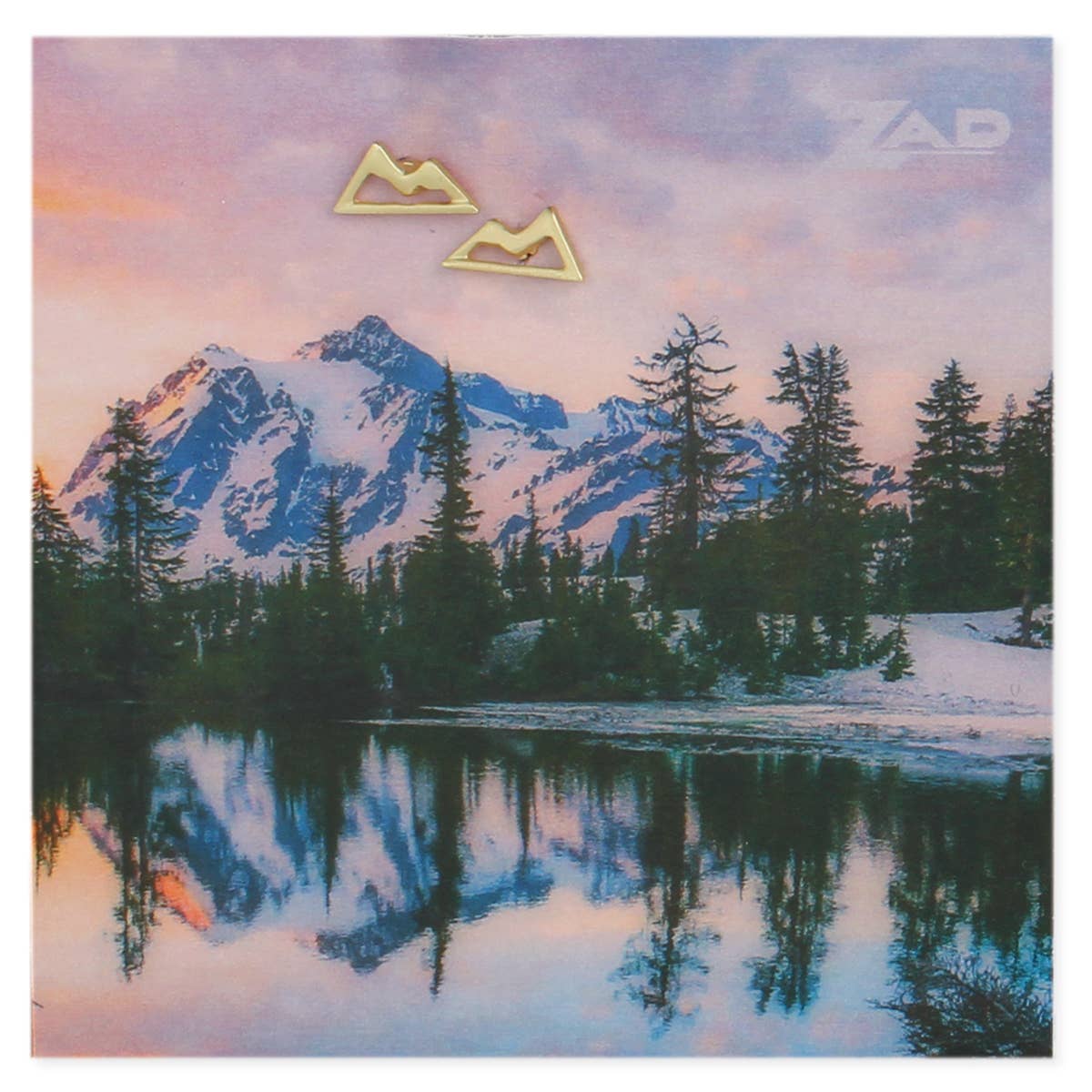 Gold Mountain Post Earring