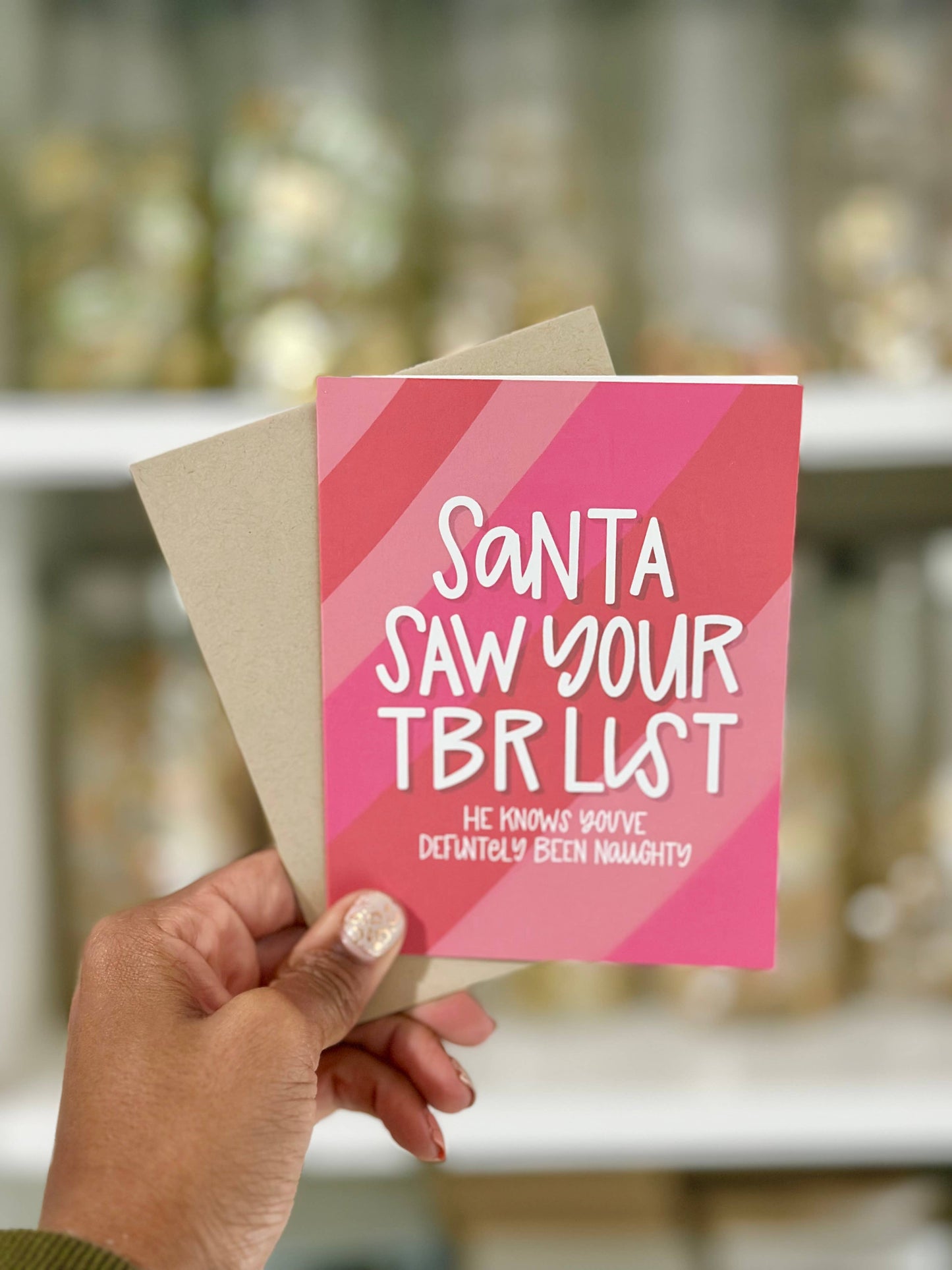 Santa Saw Your Smutty TBR – Spicy Funny Christmas Card
