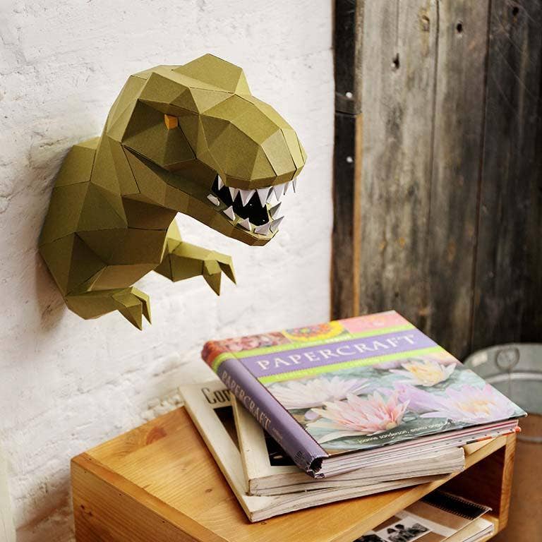 T-Rex 3D PaperCraft Wall Art, PaperCraft Origami Model