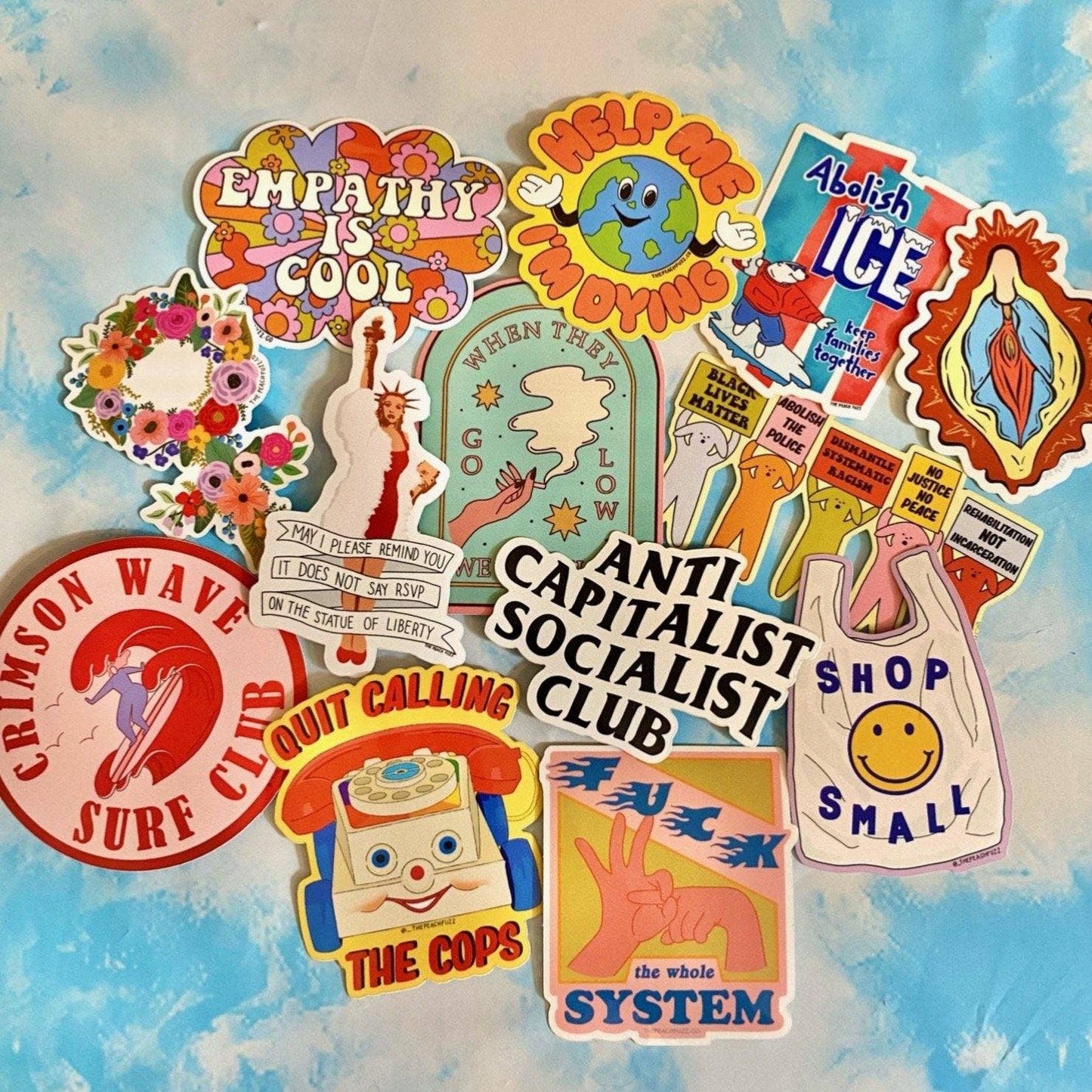 Floral Feminist Sticker