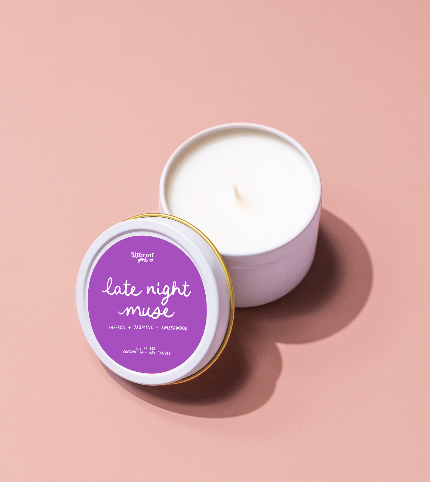 Late night muse bookish candle