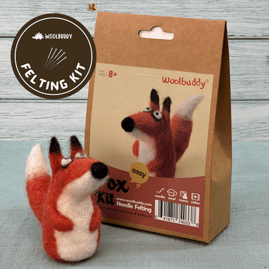 Needle Felting Kit – Wool fox DIY Craft Kit for Beginners