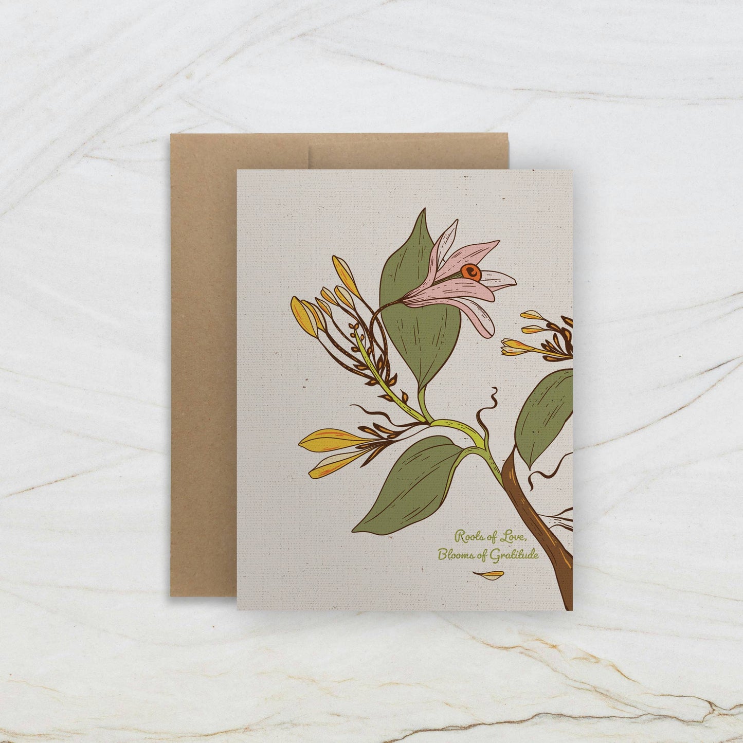 GREETING CARD | Roots of Love, Blooms of Gratitude