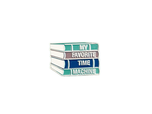Time Machine Bookish Enamel Pin