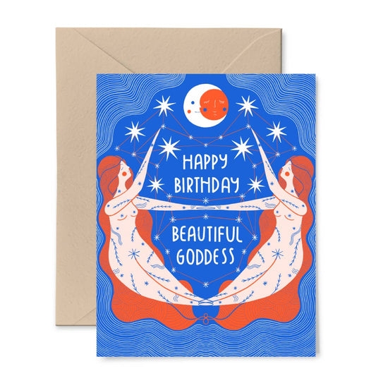 Birthday Goddess Greeting Card