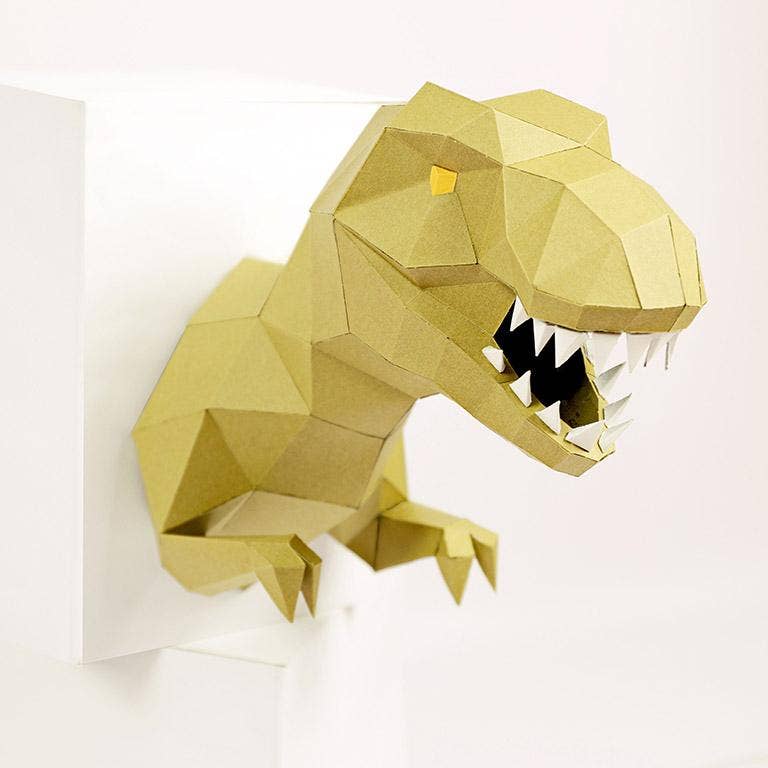 T-Rex 3D PaperCraft Wall Art, PaperCraft Origami Model