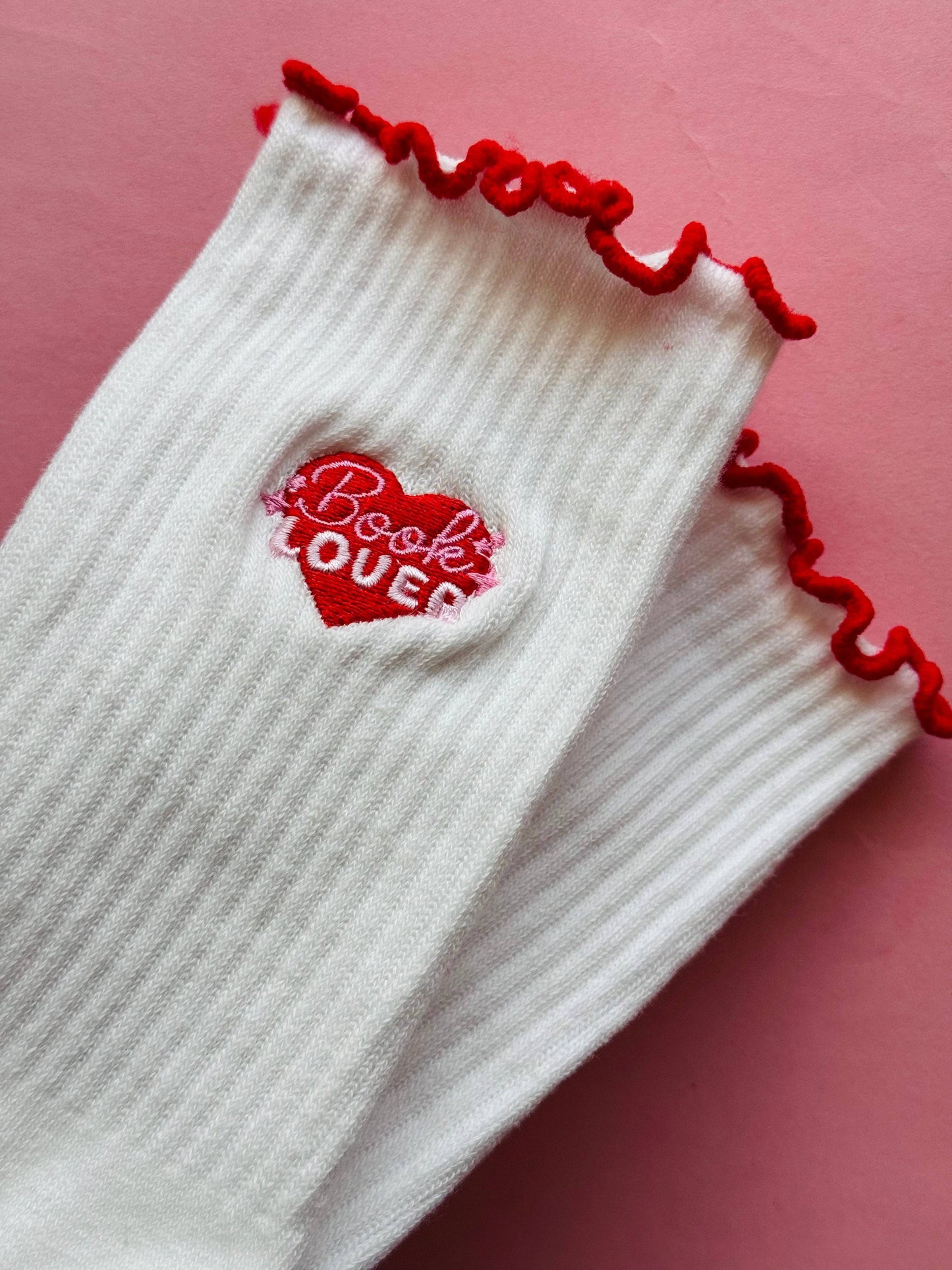 Book Lover Ruffle Socks