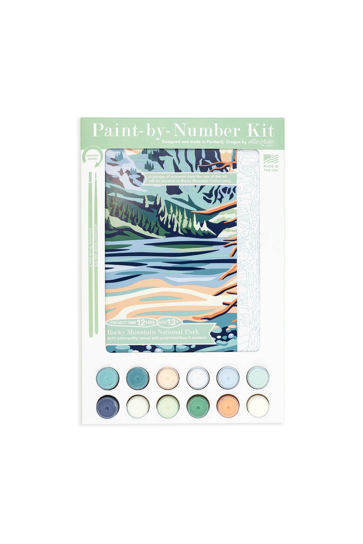 Rocky Mountain National Park Paint-by-Number Kit