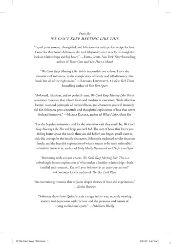 We Can't Keep Meeting Like This book cover