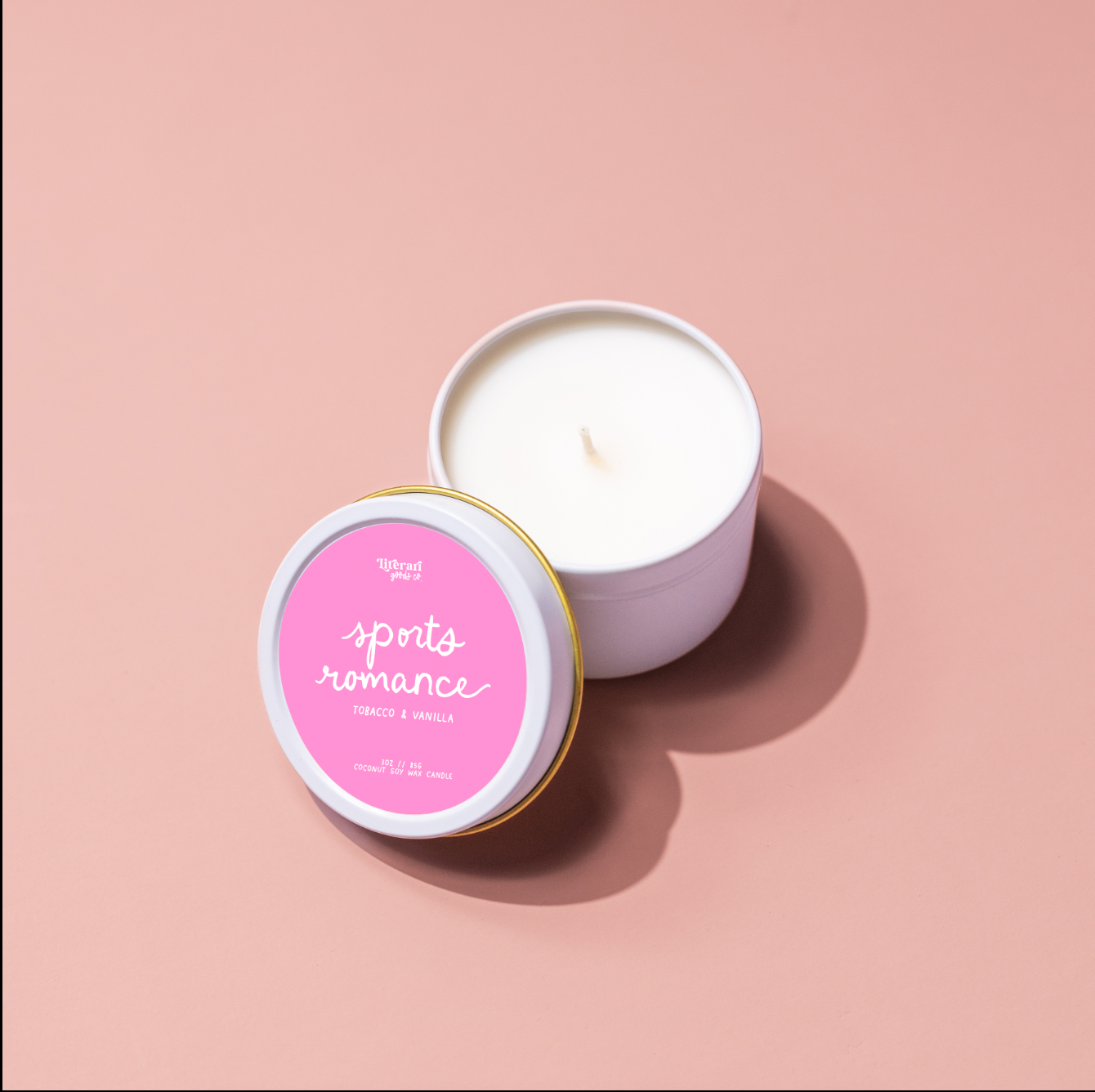 Sports Romance Bookish Travel Candle Gift - Stocking Stuffer