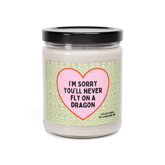 Candle for Reader Who Reads Fantasy Romance with Dragons