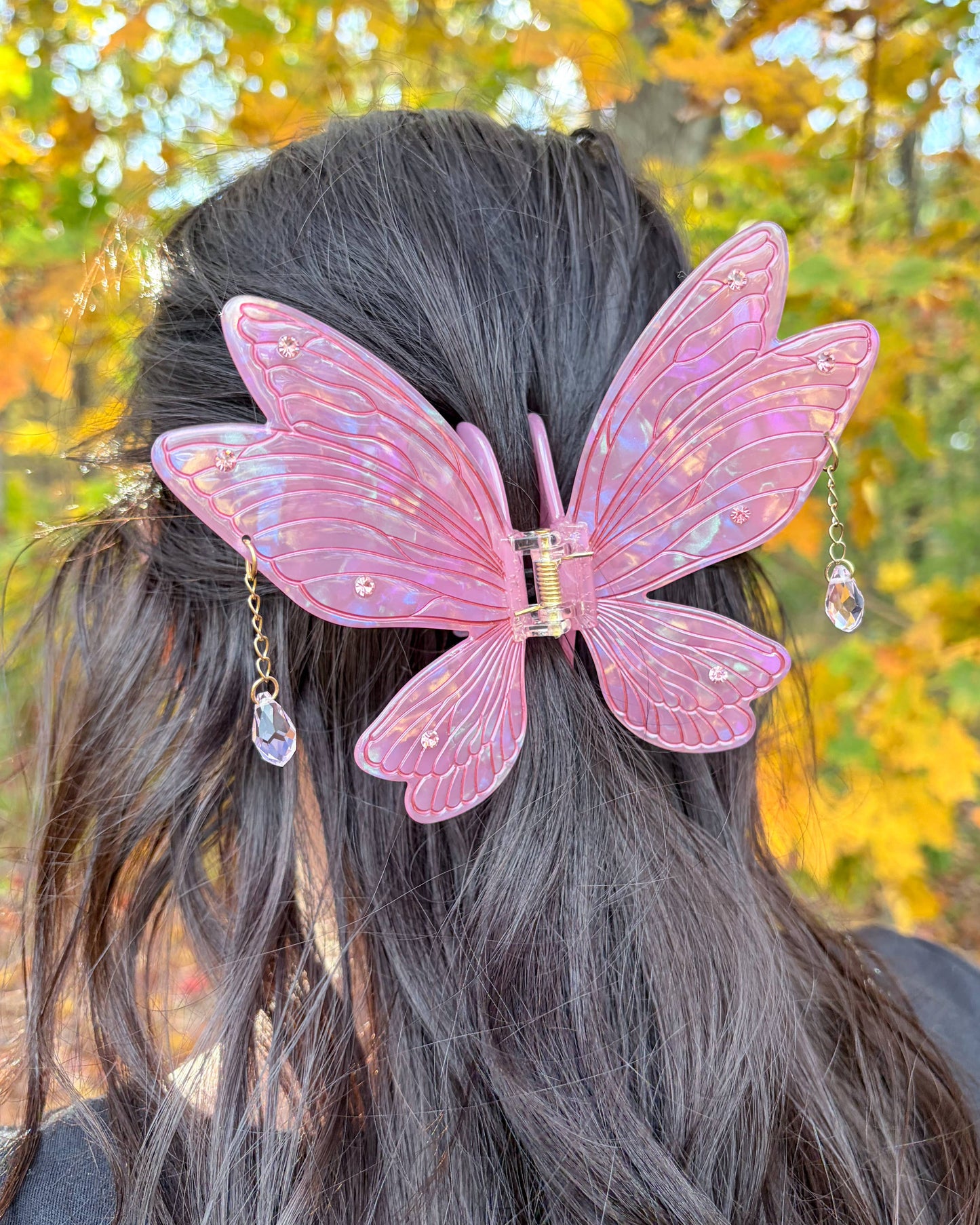 Pink Fairy Wings Claw Clip | Hair Clip | Fantasy Gifts