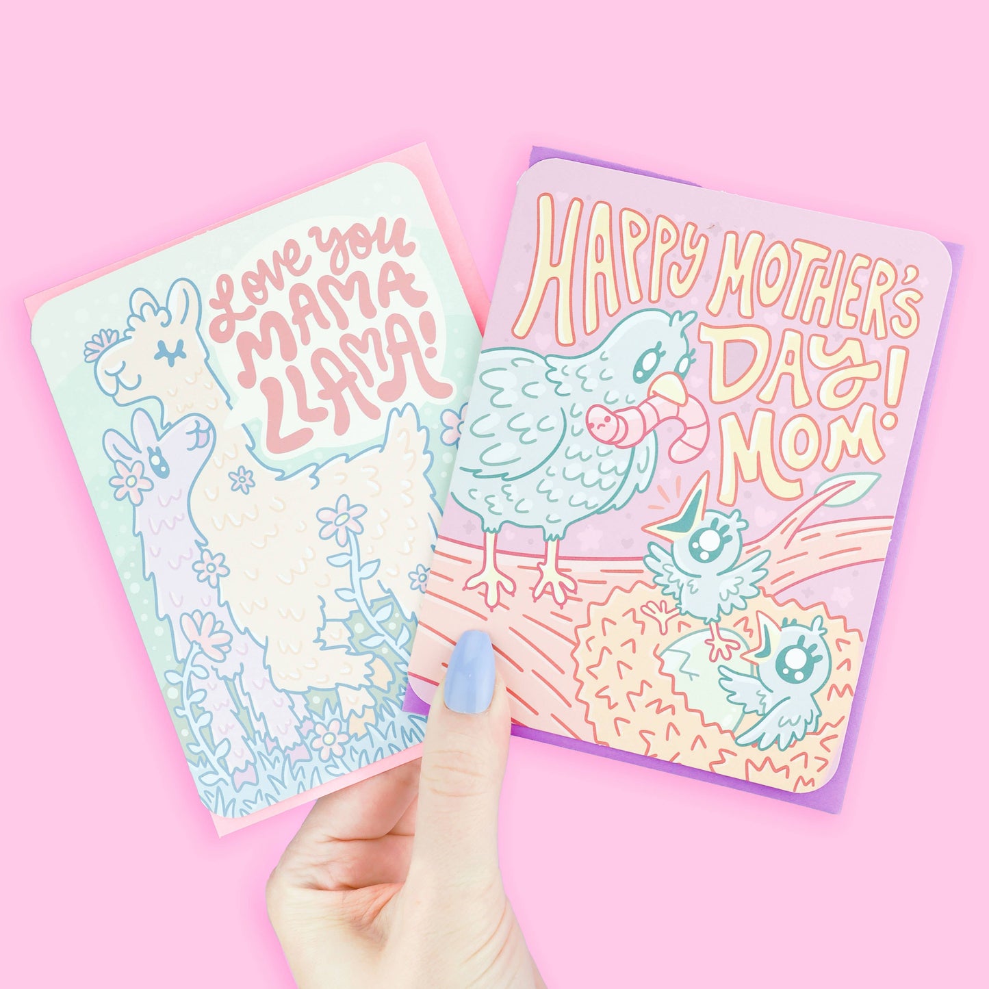 Mama Llama, Cute, Mom Gift, Mother's Day Card with Envelope