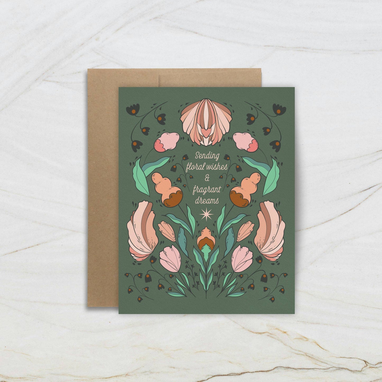 GREETING CARD | Floral Wishes Fragrant Dreams
