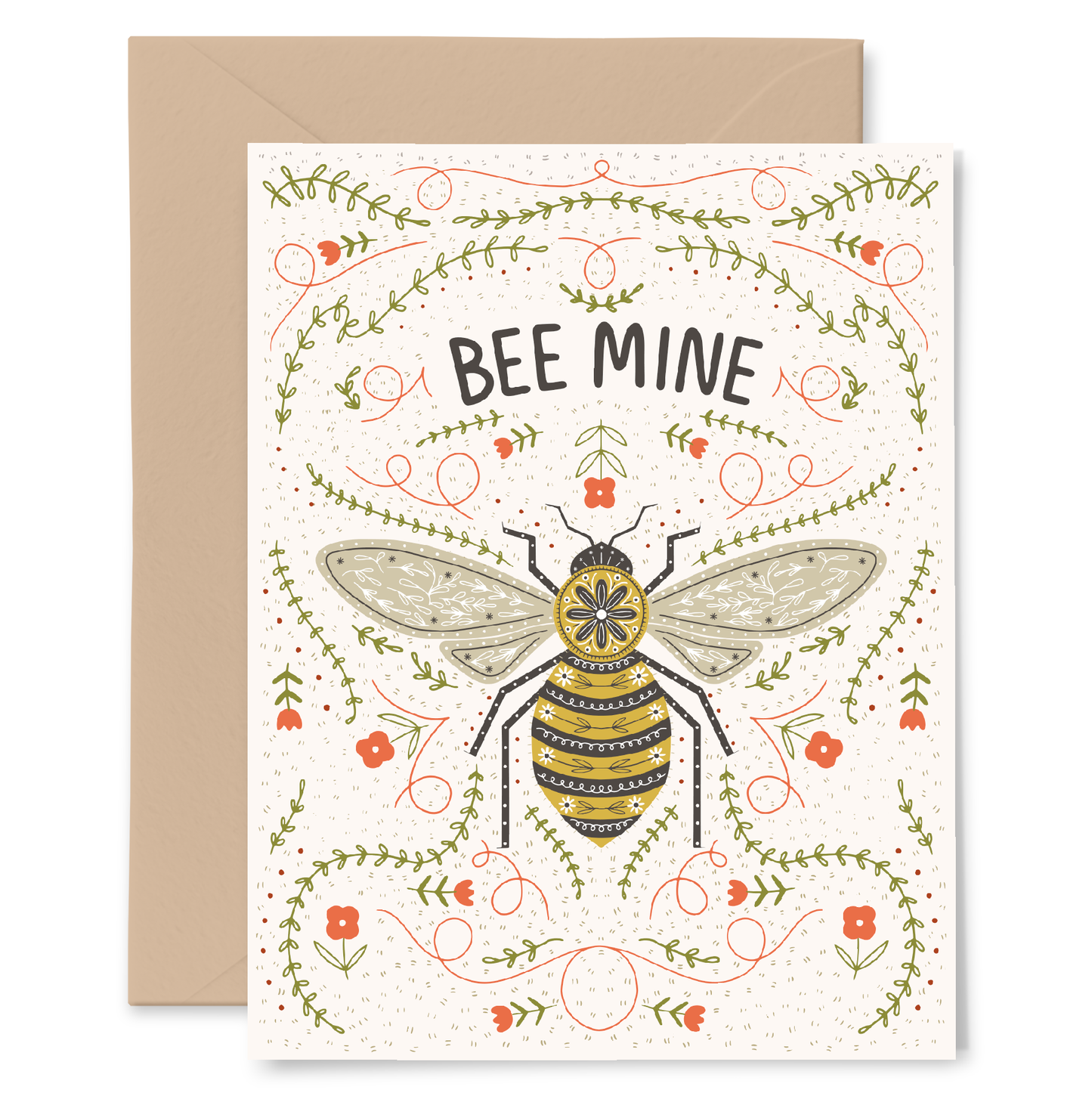 Bee My Valentine Greeting Card