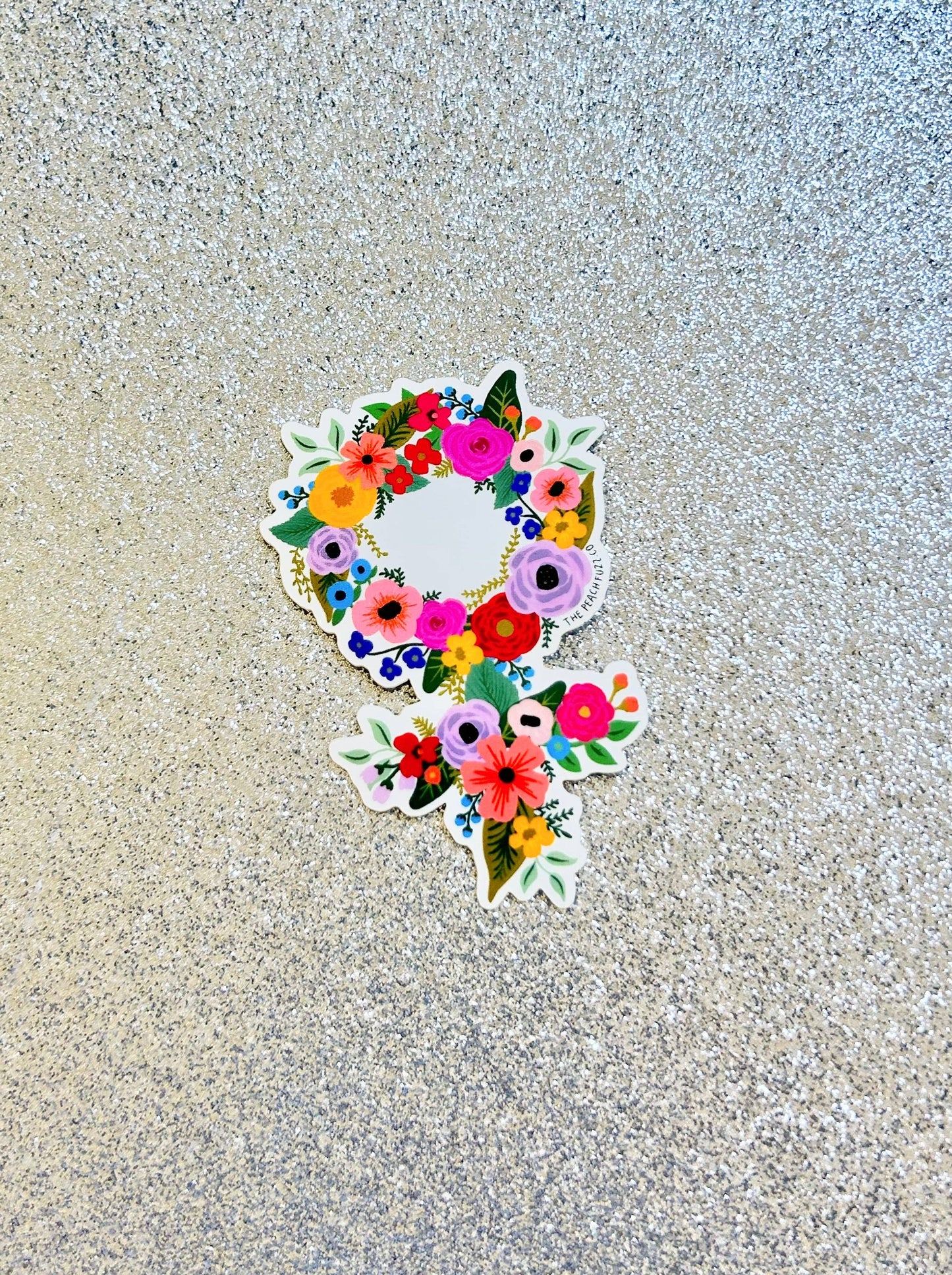 Floral Feminist Sticker